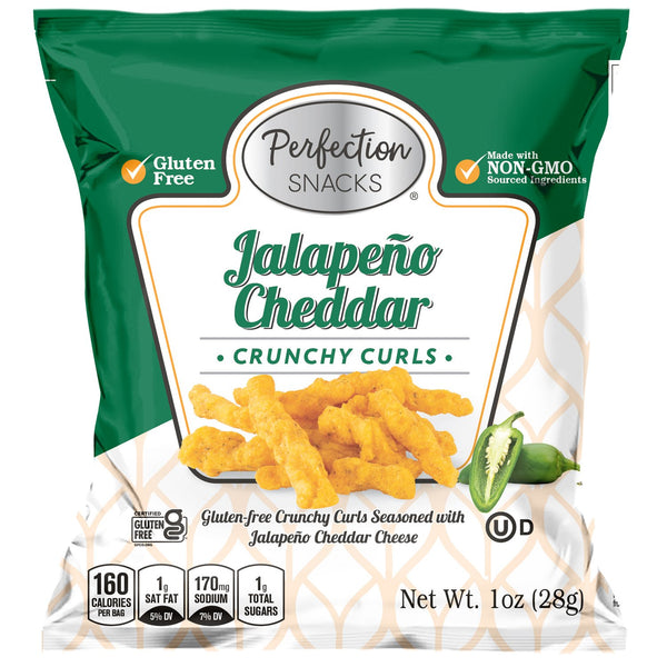 Perfection Snacks Jalapeño Cheddar Curls 1 oz Crunchy Curls