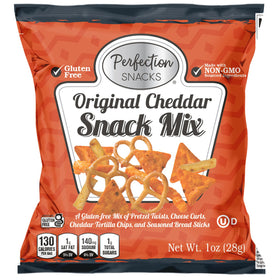 Perfection Snacks Mezcla original de bocadillos con queso cheddar, 1 oz