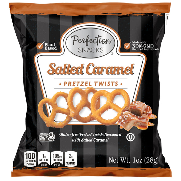 Perfection Snacks Salted Caramel Pretzel Twists 1 oz Gluten Free