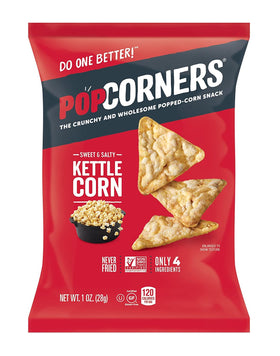 Popcorners Sweet & Salty Kettle Corn 1 oz Gluten Free