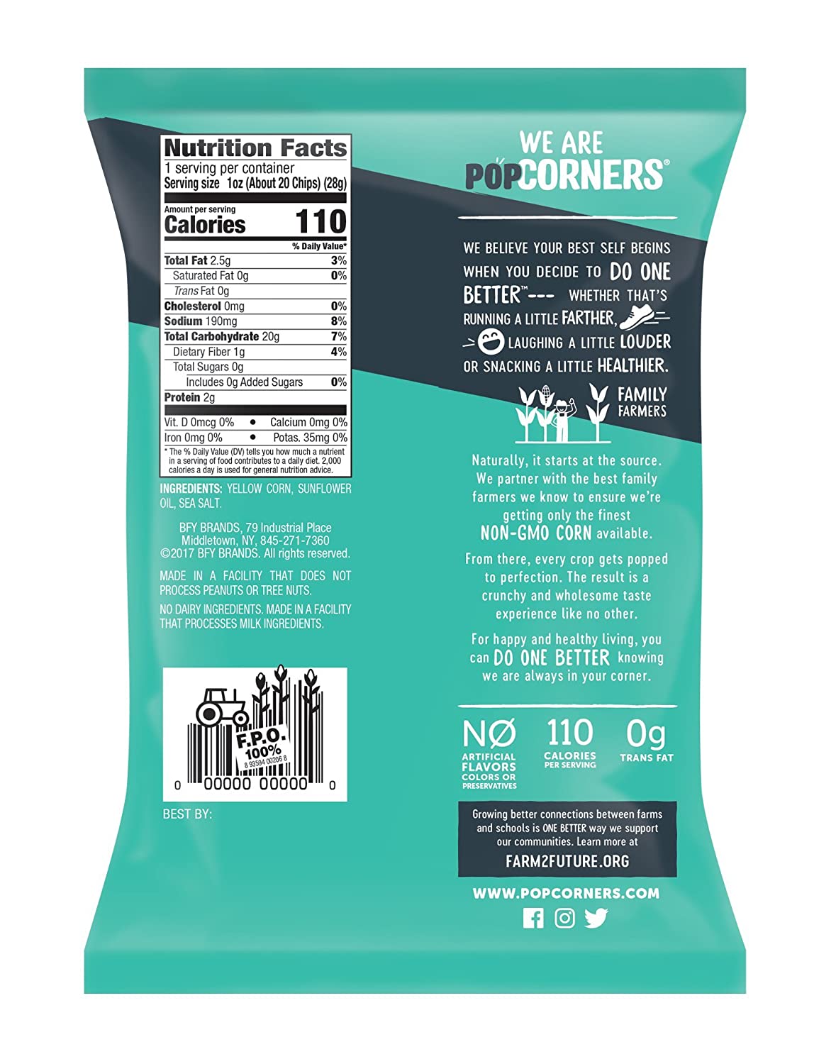 Popcorners Sea Salt 1 oz Gluten Free