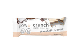 Power Crunch Protein Wafer Bars, Chocolate Coconut High Protein Snacks  1.4 oz