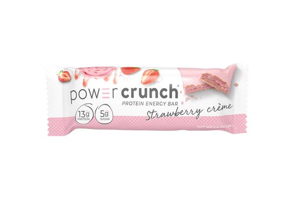 Power Crunch Protein Wafer Bars Strawberry Creme High Protein Snacks 1.4 0z