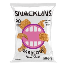 SNACKLINS Barbecue Crisp, collations faibles en calories (0,9 oz) à base de plantes