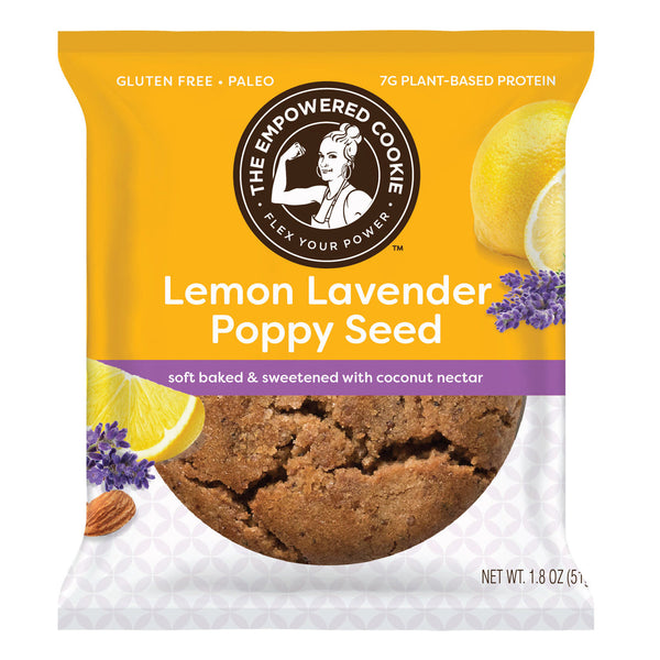 The Empowered Cookie | Lemon Lavender Poppy Seed 1.8 oz Gluten Free