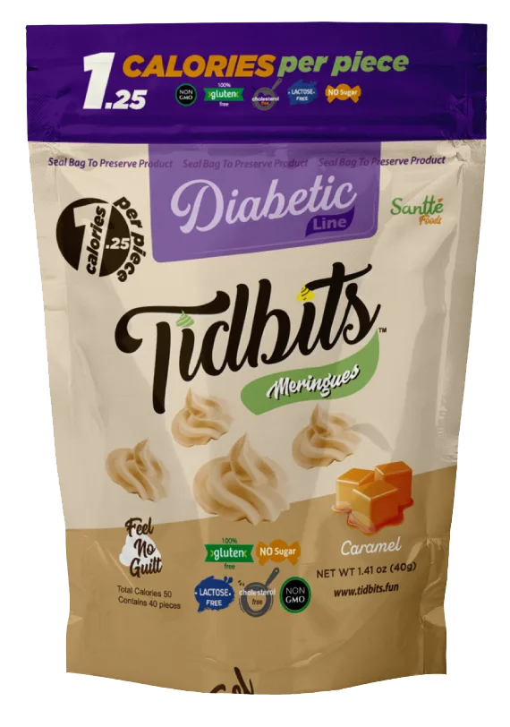 Meringues Diabetic Caramel 1.41 oz Tidbits No Sugar Free Gluten