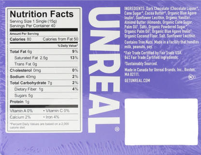 UNREAL | Dark Chocolate Almond Butter Cup Vegan Gluten-Free (0.53 oz)