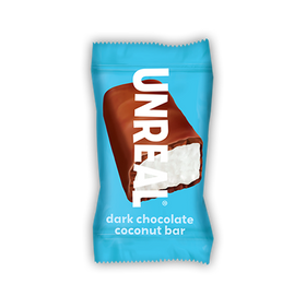 IRREAL | Barra de chocolate amargo y coco vegana mini (0.5 oz)