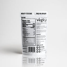 VEGKY | Cecina vegana de champiñones Shiitake Wasabi | 2.46 oz SIN OGM