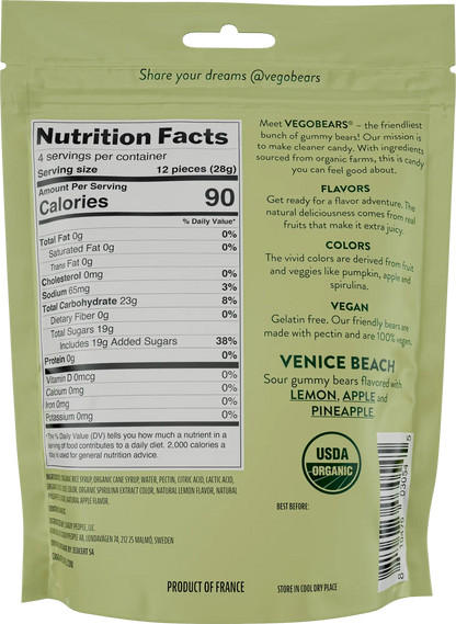 Vegobears Venice Beach Gummy Bears 4 oz