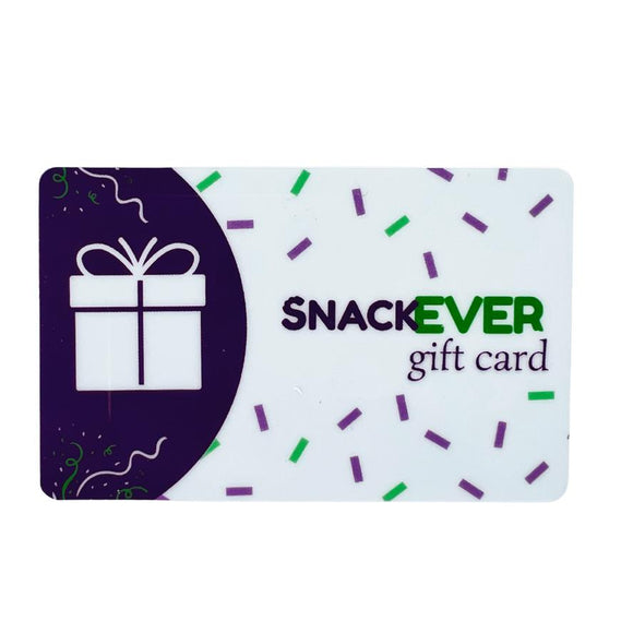 Tarjeta Regalo Física $10 Snackever