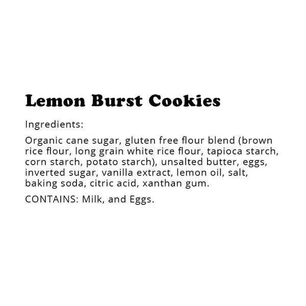 Entreprise de pâtisserie WOW | Biscuit tendre au citron sans gluten (1 oz)