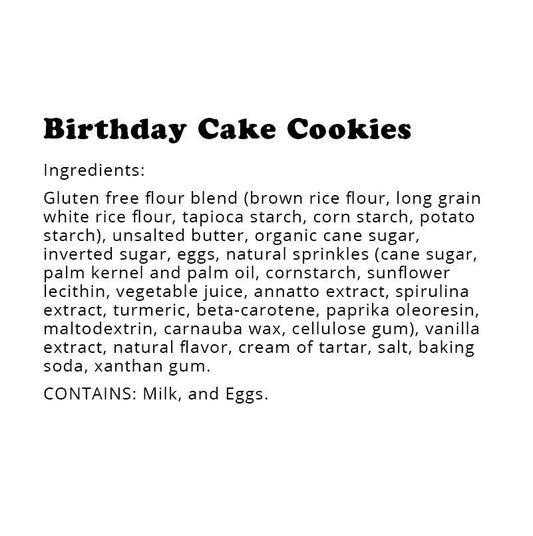 WOW Baking Company | Gluten-Free Birthday Cake Soft Baked Cookie (1 oz)