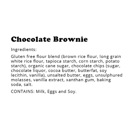 WOW Baking Company | Gluten-Free GMO Free Chewy Chocolate Brownie (2.75 oz)