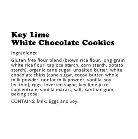 Entreprise de pâtisserie WOW | Biscuit moelleux au chocolat blanc et au citron vert sans gluten (1 oz)
