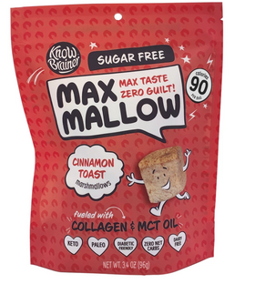 Conozca la tostada de canela Brainer Max Mallow | Sin culpa y sin azúcar (3,4 oz)