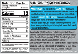 Conozca Brainer Max Mallow Lightning Vanilla | Sin culpa y sin azúcar 3.4 oz