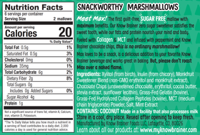 Conozca el chip de menta Brainer Max Mallow | Sin culpa y sin azúcar (3,4 oz)