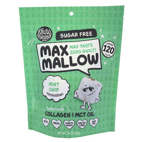 Conozca el chip de menta Brainer Max Mallow | Sin culpa y sin azúcar (3,4 oz)