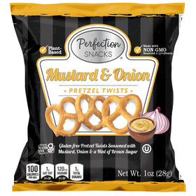 Perfection Snacks Mustard & Onion Pretzel Twists 1 oz