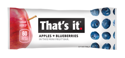 That's it - Apple + Blueberry Real Mini Fruit Bar 0.7 oz - Vegan