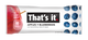 That's it - Apple + Blueberry Real Mini Fruit Bar 0.7 oz - Vegan