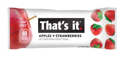 That's it - Apple & Strawberry Mini Fruit Bar - 0.7 oz No Sugar Added
